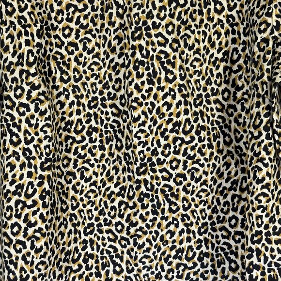 Women's J. Crew Leopard‎ Print Short Sleeve Pullover Blouse Size Small - Picture 6 of 8